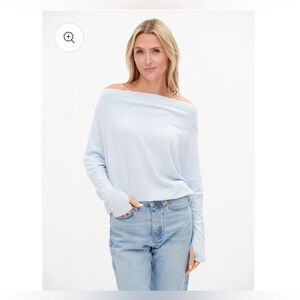 Six fifty, Light blue, anywhere top, size small, NWT